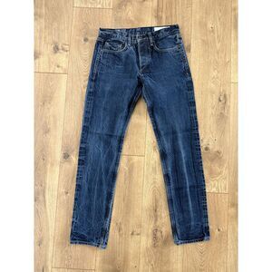RAG & BONE 30 fit 2 slim mens jeans denim Indigo Raw Button Fly